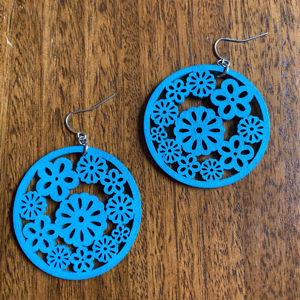 Blue earrings